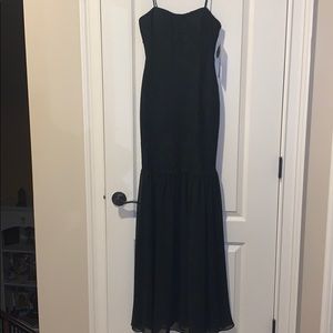 Aidan Mattox strapless gown with lace detailing